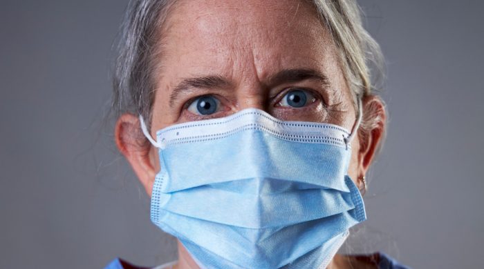 Female doctor in mask